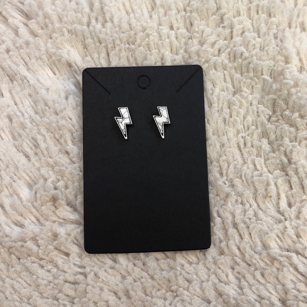 Silver Western Lightning Bolt Earrings 3 for $15